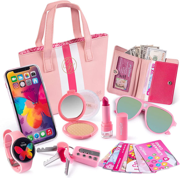 Buy Aikmi Makeup Toys for Girls Gifts - Real Makeup Kit and Toddler Purse  Crossbody Handbag for Little Princess Birthday Christmas Washable Kid  Vanity Set 4 5 6 7 8 9 10